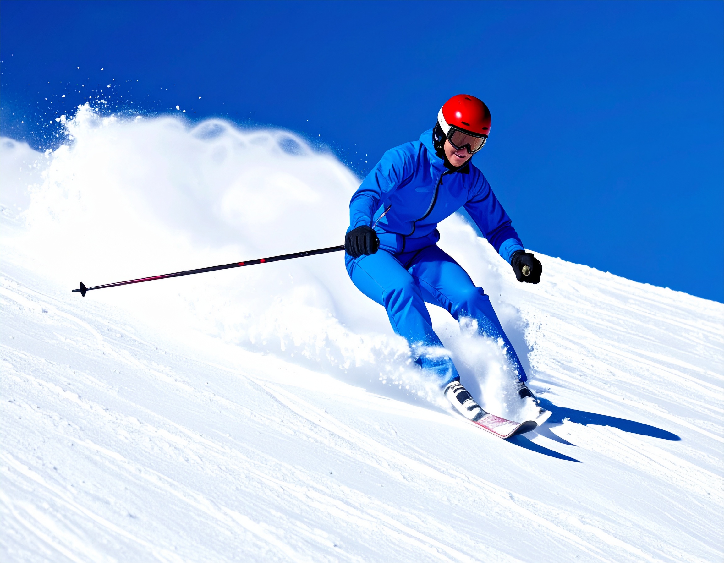 C2PA sample image: Ski racer with embedded content authenticity manifest for verification testing